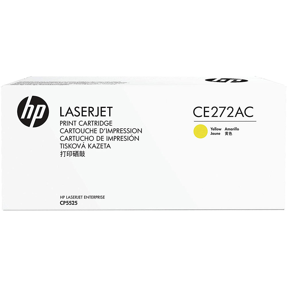 Genuine HP 650A CE272AC yellow white contract Toner Cartridge 15,000 Print