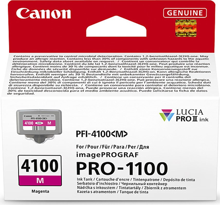 Genuine Canon PFI-4100 Magenta Ink Cartridge 80m
