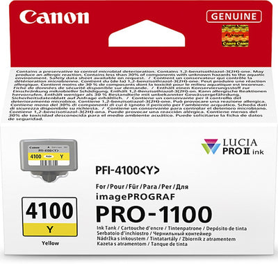 Genuine Canon PFI-4100 Yellow Ink Cartridge 80m