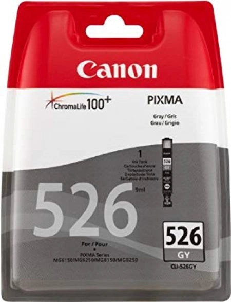 Genuine Canon CLI526GY Grey Ink Cartridge 1,480 Prints