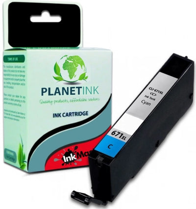 Canon CLI671XLC Cyan Compatible Ink Cartridge 680 Prints