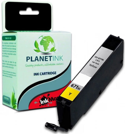 Canon CLI671XLY Yellow Compatible Ink Cartridge 680 Prints
