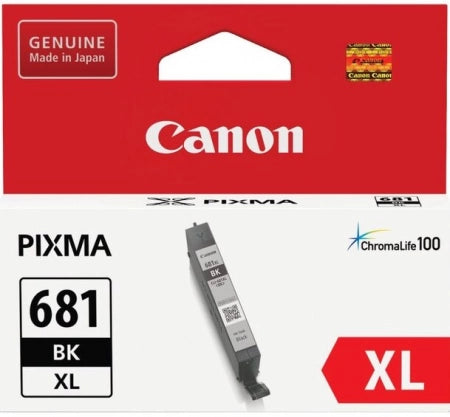 Genuine Canon CLI681XLBK Black Ink Cartridge 3,120 Prints