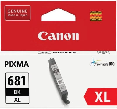 Genuine Canon CLI681XLBK Black Ink Cartridge 3,120 Prints
