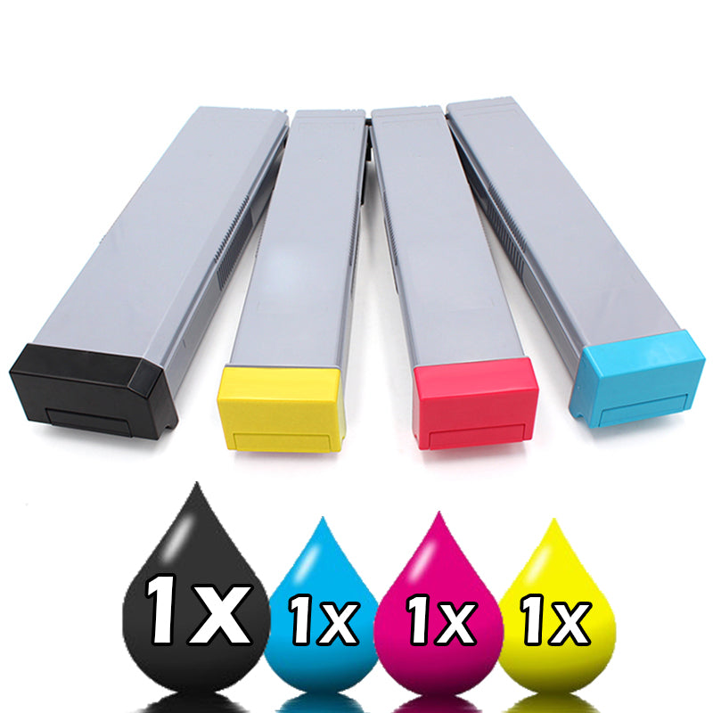 4 Pack Samsung CLT-K607 Compatible Toner Cartridges Combo [1BK, 1C, 1M, 1Y]