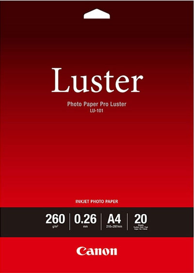 Canon A4 Luster Photo Paper 20 Sheets/Pack