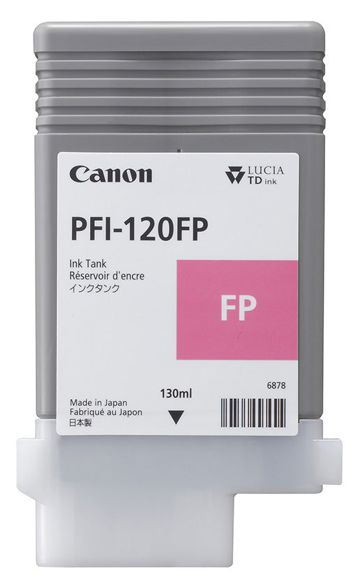 Genuine Canon PFI-120FP Fluorescent Pink Ink Cartridge - 130M
