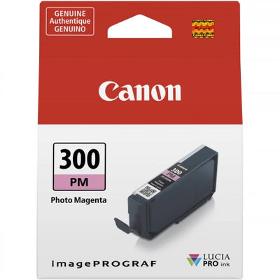 Canon PFI300M Photo Magenta Genuine Ink Cartridge 4x6: 530 Prints / A3+: 73 Prints