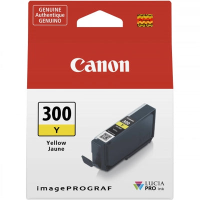 Canon PFI300Y Yellow Genuine Ink Cartridge 4x6: 530 Prints / A3+: 87 Prints