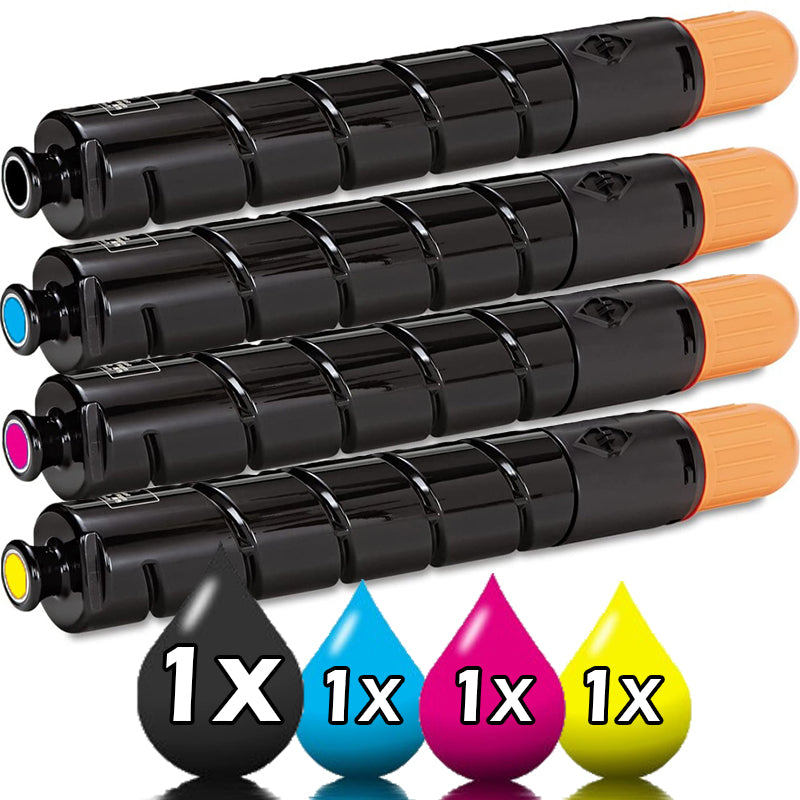 Compatible 4 Pack Canon TG46 GPR31 Toner Value Pack [1BK,1C,1M,1Y]