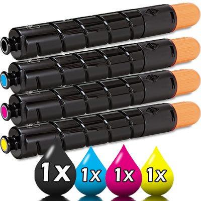Compatible 4 Pack Canon TG46 GPR31 Toner Value Pack [1BK,1C,1M,1Y]