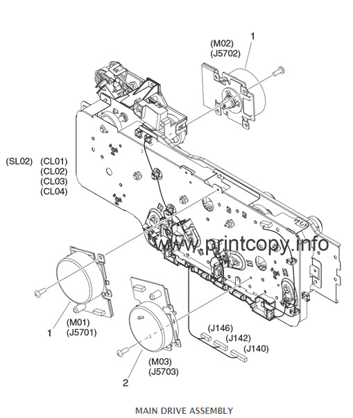 Genuine Canon Main Drive Assembly (FM0-0040)