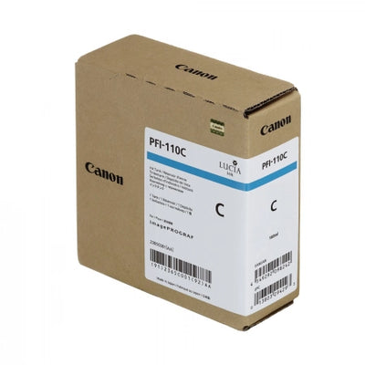Genuine Canon PFI-110 Cyan Ink Cartridge 160ml