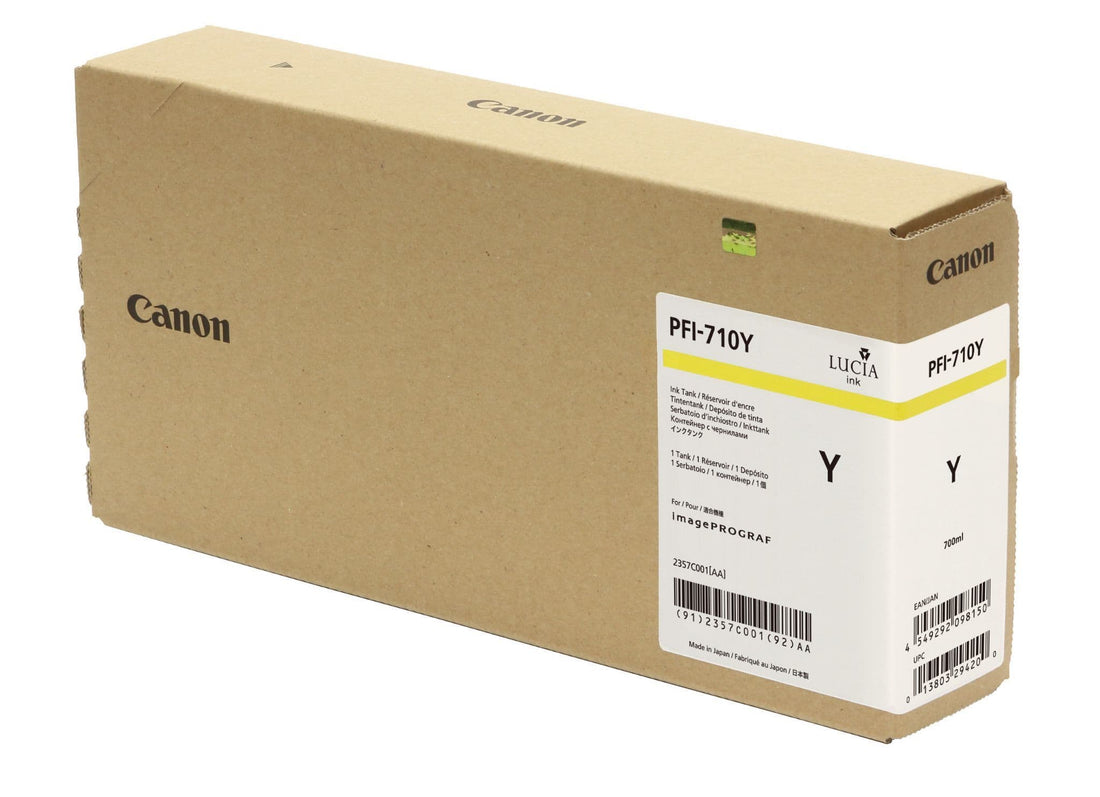 Genuine Canon PFI-710 Yellow Ink Cartridge 700m