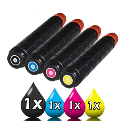 Pack of 4 Canon TG71 GPR-55 NPG71 Compatible Toner Combo [1BK,1C,1M,1Y]