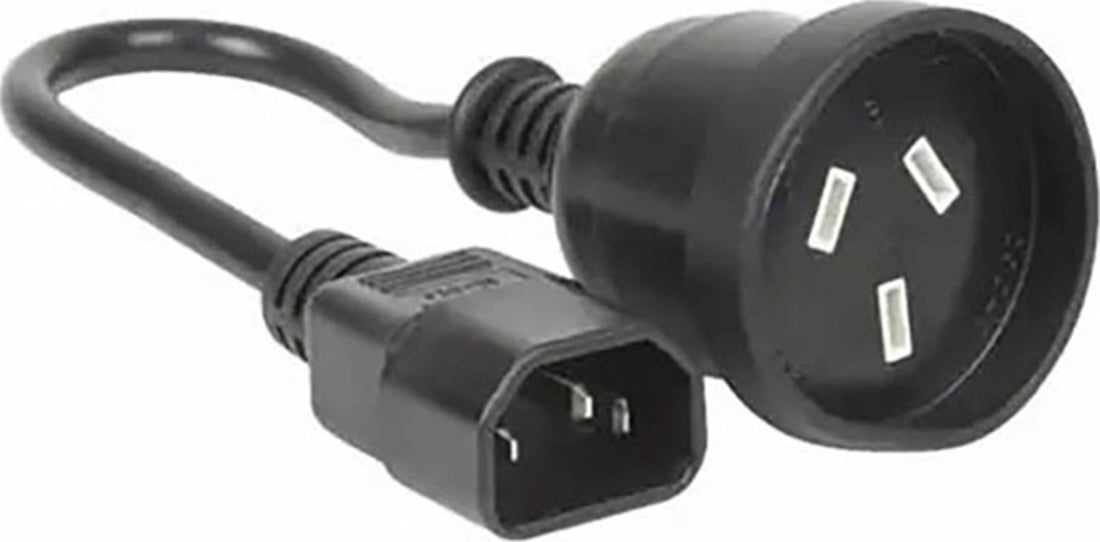 CyberPower 0.15m IEC C14 Plug to 3-Pin Socket Power Cable