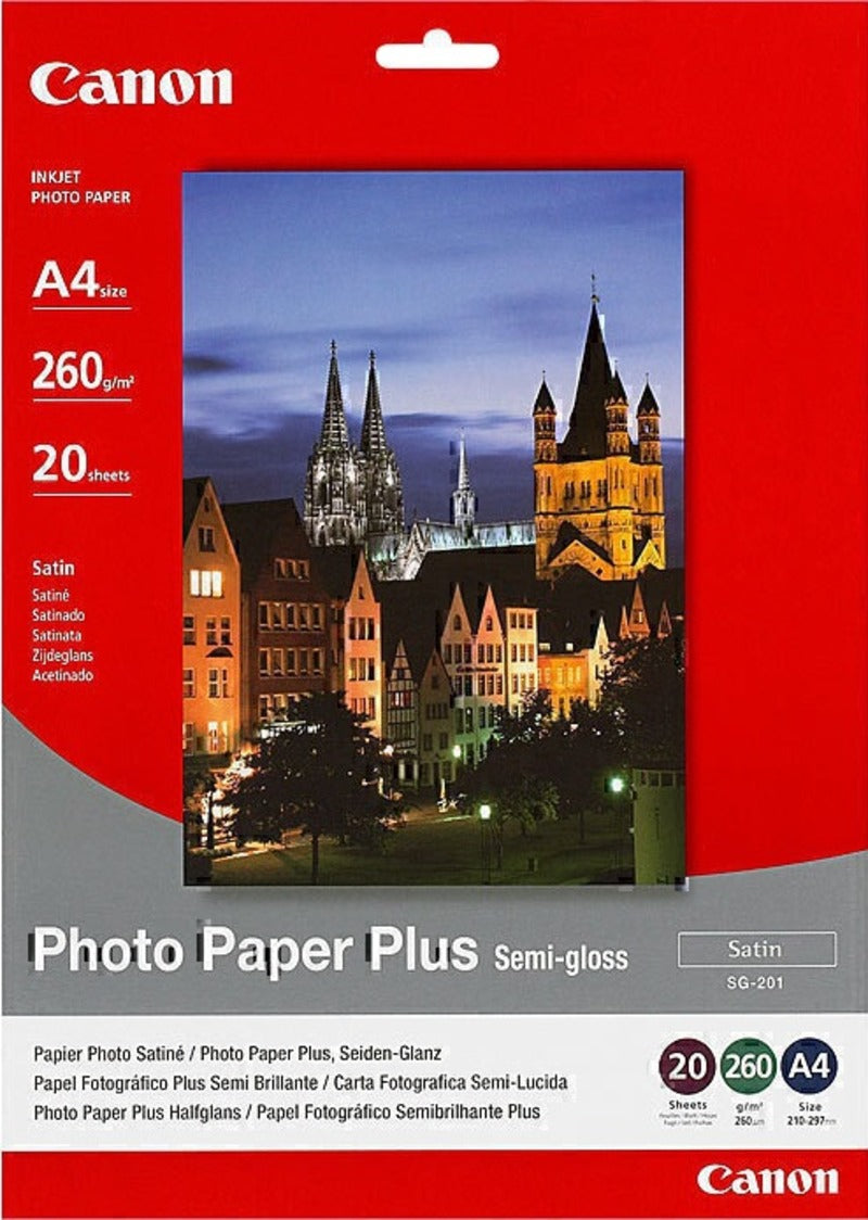 Canon A4 Semi Gloss Photopaper 20 Sheets/Pack