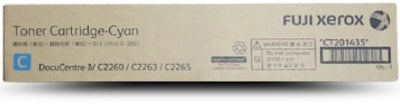 Genuine Fuji Xerox CT201435 Cyan Toner Cartridge 15,000 Pages For IV C2260 C2263 C2265