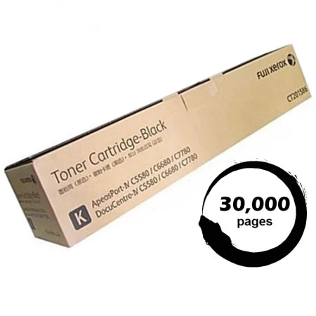 Genuine Fuji Xerox CT201586 Black Toner Cartridge IV C5580, IV C6680,IV C7780 30,000 Prints