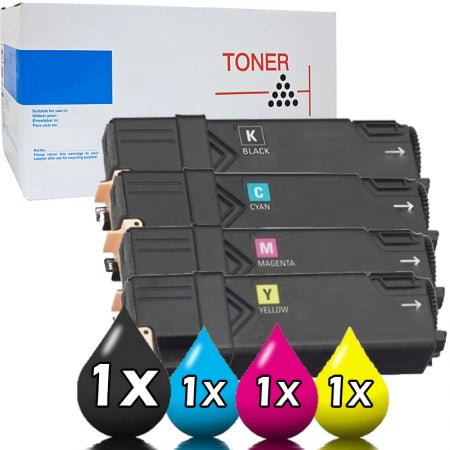 4 Pack White Box Fuji Xerox CT201632-CT201635 Toner Cartridges [1BK,1C,1M,1Y]
