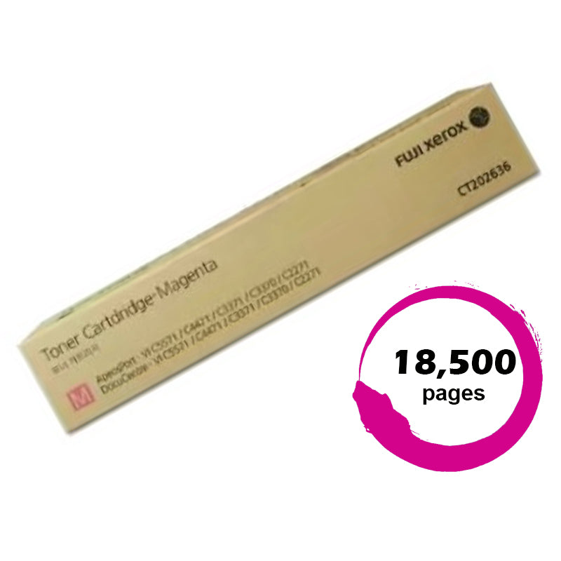 Genuine Fuji Xerox DocuCentre VI C2271 CT202636 Magenta Toner Cartridge 18,500 Print