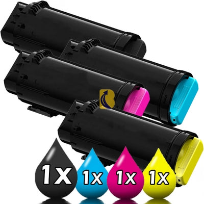 Top Banana's - 4 Pack Fuji Xerox CT203061-CT203064 Compatible Toner Value Pack [1BK, 1C, 1M, 1Y]