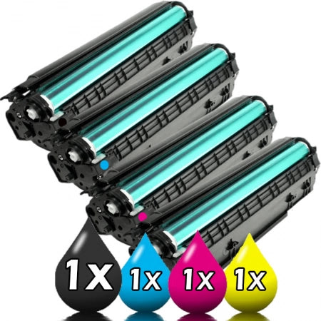 4 Pack Canon CART322II Compatible Toner Cartridges [1BK,1C,1M,1Y]