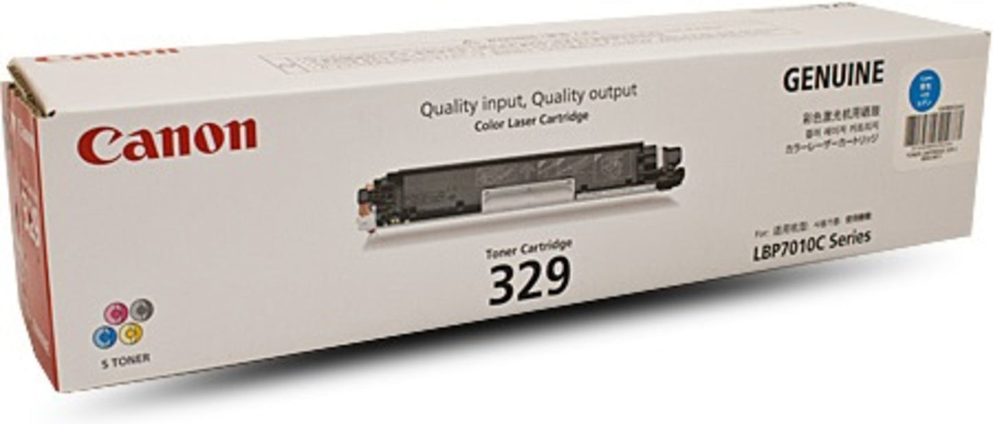 Genuine Canon CART329C Cyan Toner Cartridge 1,000 Print