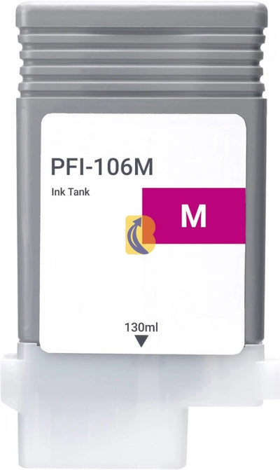 Canon PFI106M Magenta Compatible Ink Cartridge 130ml