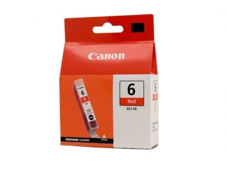 Genuine Canon BCI6R Red Ink Cartridge 100 Prints