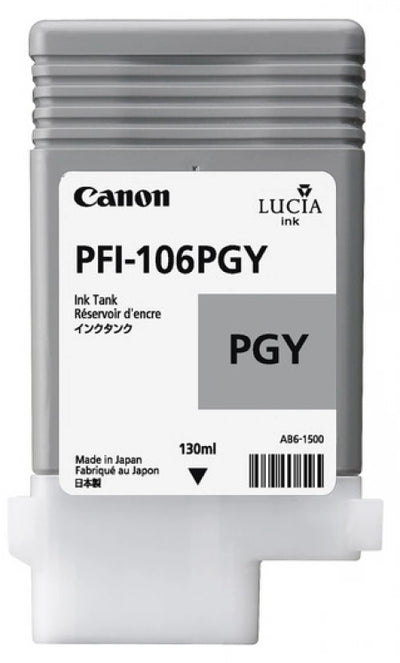Canon PFI106GY Grey Genuine Ink Cartridge 130ml
