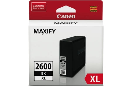 Canon PGI2600XLBK Black Genuine Ink Cartridge 2,500 Prints