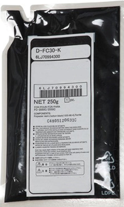 Toshiba D-FC30-K Black Compatible Developer Powder 6LJ70994300, 6LJ70384300, DFC30K