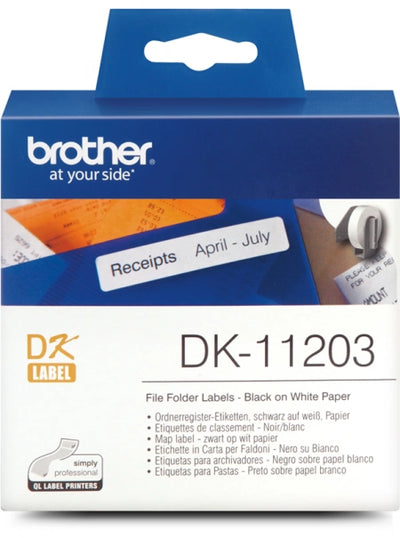 Genuine Brother DK-11203 Black on White Thermal Die-Cut Label Roll 300/roll