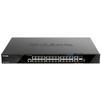28-Port Gigabit Smart Managed Stackable PoE+ Layer 3 Switch with 20 PoE+ 1000Base-T, 4 PoE+ 2.5GBase-T and 4 10Gb Ports DGS-1520-28MP