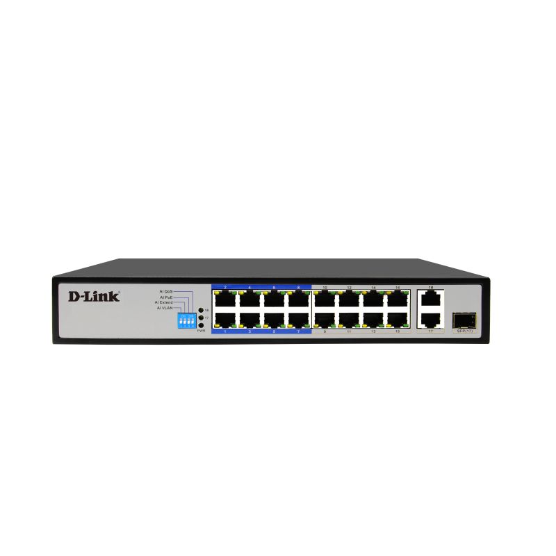 D-Link 16 Port PoE Switch DES-F1018P-E