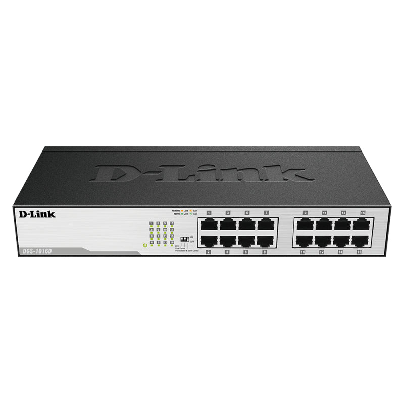 D-Link 16-Port Gigabit Unmanaged Switch DGS-1016D