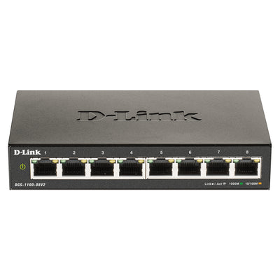 D-Link 8-Port Gigabit Smart Managed Switch DGS-1100-08V2