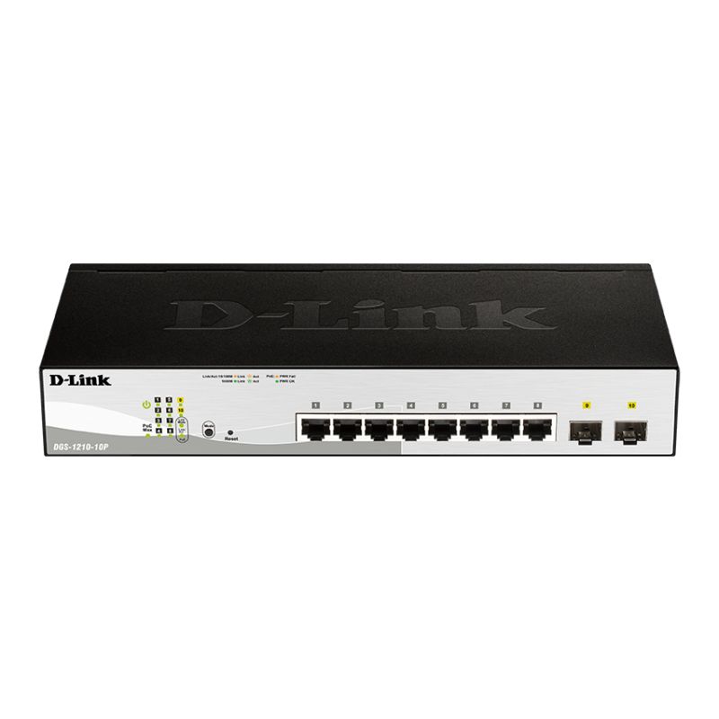 D-Link 10 Port PoE Switch (8 Ports PoE) DGS-1210-10