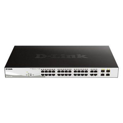 28-Port Gigabit Smart Managed PoE Switch with 28 RJ45 and 4 SFP (Combo) Ports DGS-1210-28P