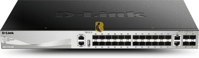 D-Link 30 port Stackable Gigabit SFP Layer 3+ Switch with 6 10GbE ports DGS-3130-30