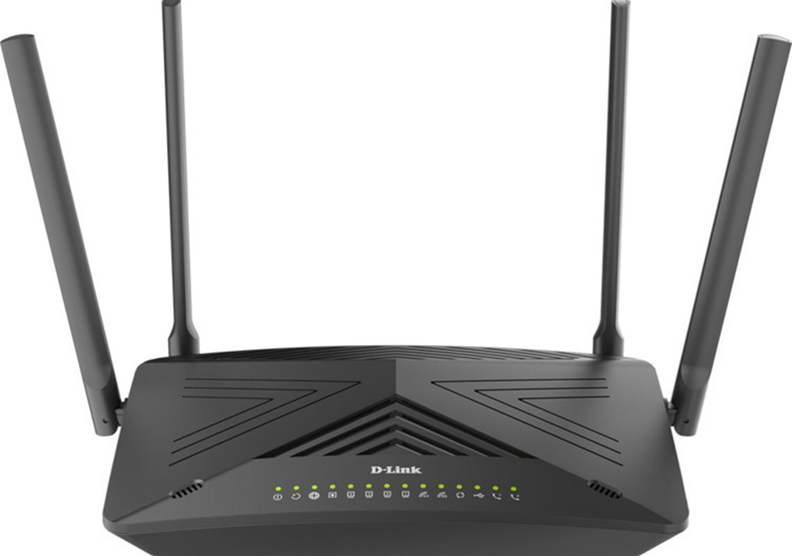 D-LINK DSL-X3052E Dual Band Wireless AX3000 VDSL2 / ADSL2+ Modem Router with VOIP