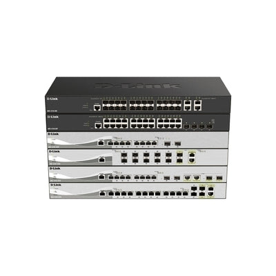 D-Link 10-Port 10 Gigabit Smart Managed Switch with 8 10GBase-T Ports and 2 SFP+ ports DXS-1210-10T
