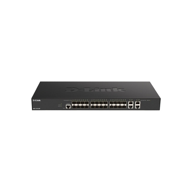 D-Link 28-Port 10 Gigabit Smart Managed Switch with 24 SFP+ ports and 4 10GBASE-T ports DXS-1210-28
