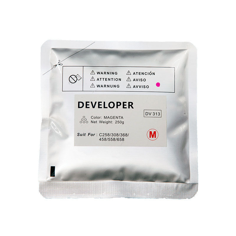 Konica Minolta Magenta Developer Powder DV313-M, DV313M, A7U4-0ED, A7U40ED (suitable for Bizhub C258, C308, C368, C458, C558, C658)