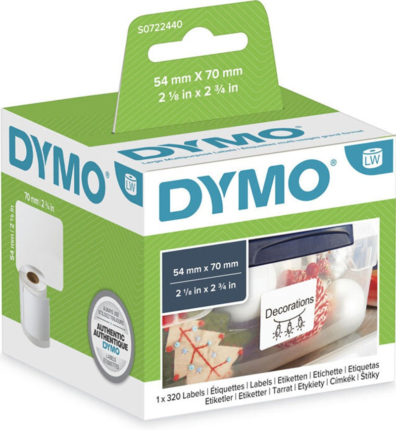Dymo SD99015 S0722440 Multi Purpose Thermal Label Roll 320/rol