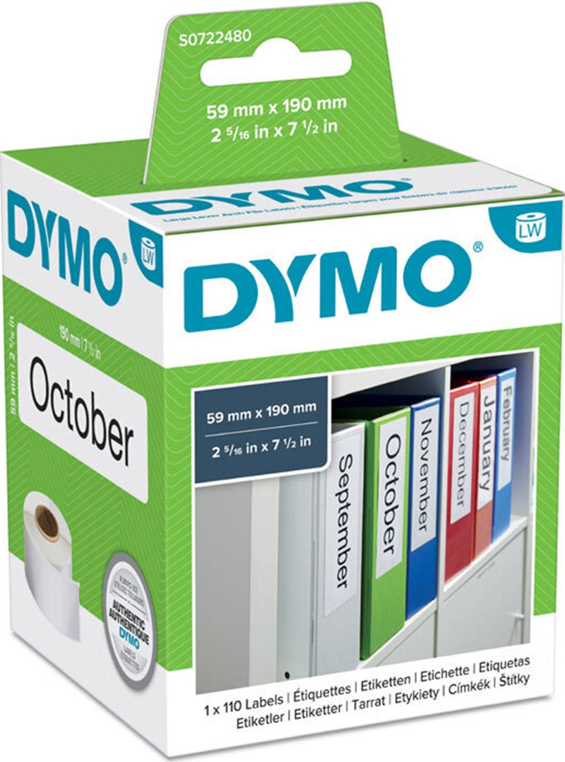 Dymo SD99019 S0722480 White Arch Thermal Label Roll 110/Rol