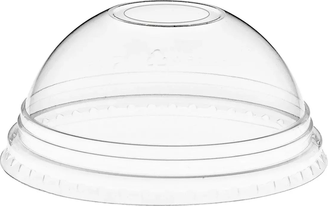 Carton of 1000pcs 8-12-16oz Dome Lid Clear Hole