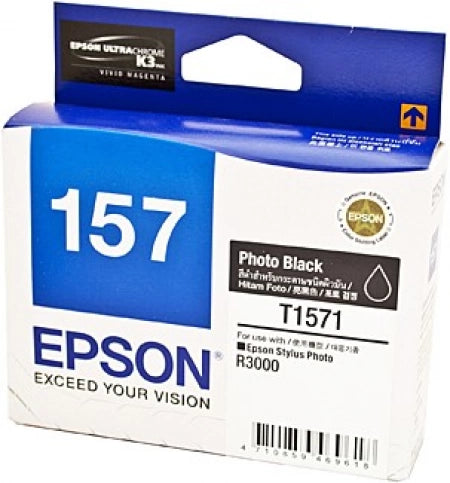 Epson T1571 C13T157190 Photo Black Genuine Ink Cartridge 2,300 Prints