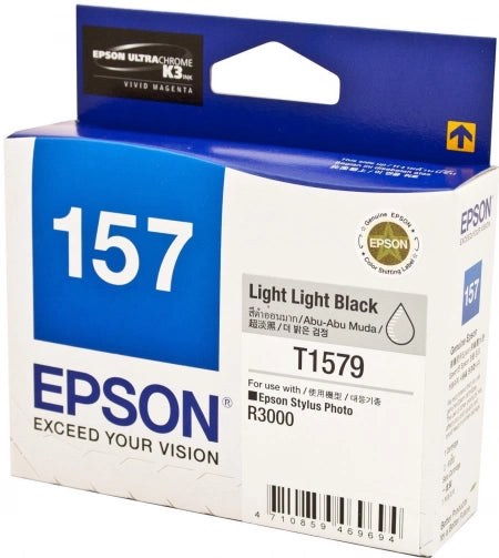 Epson T1579 C13T157990 Light Light Black Genuine Ink Cartridge 2,300 Prints